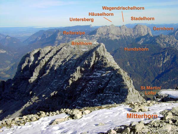 Mitterhorn gegen NO