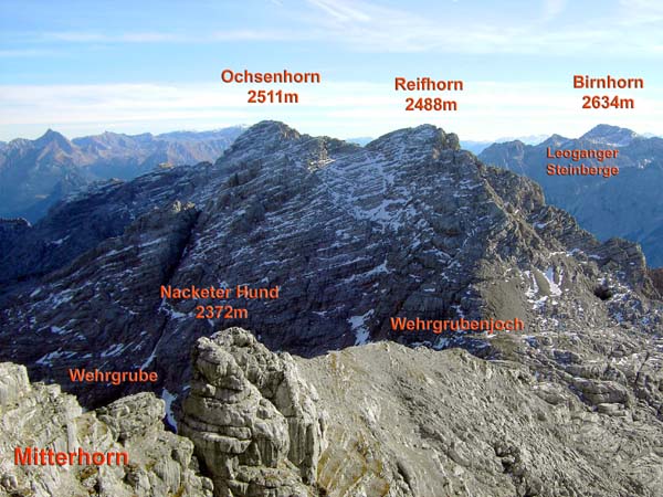 Mitterhorn gegen SO