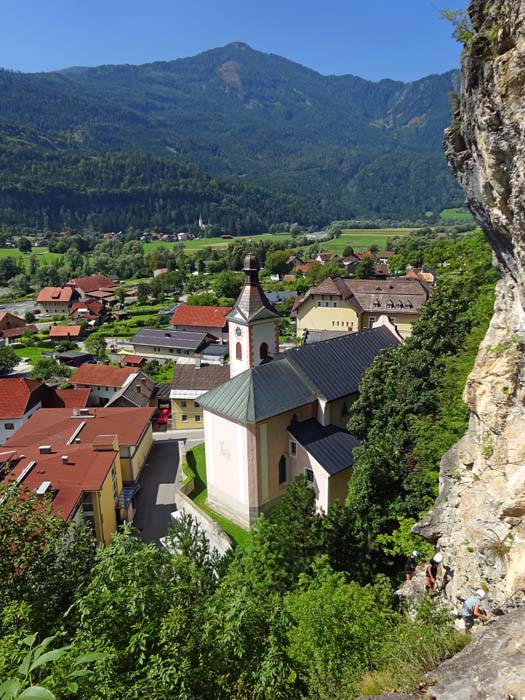  Klettern in Kirchturmhöhe über dem Kärntner Tor: im ÖTK-Kletterpark Oberdrauburg                              