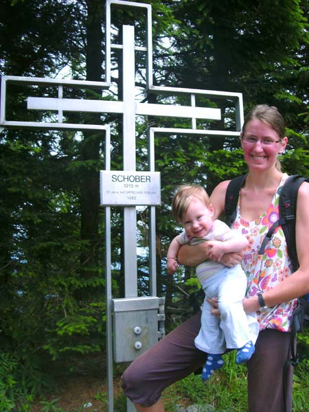 am Gipfelkreuz des Schober