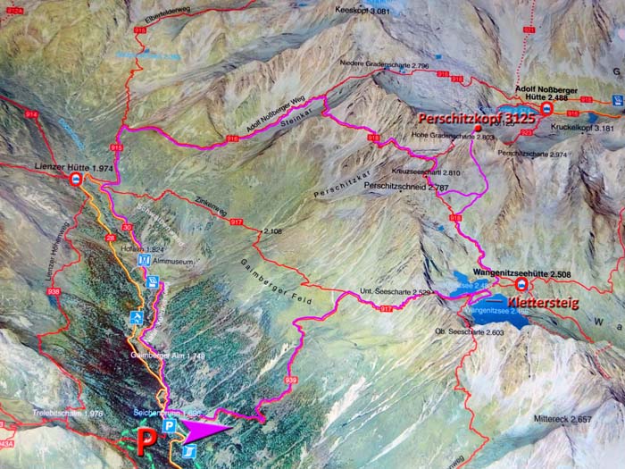 Plan der Rundtour                              