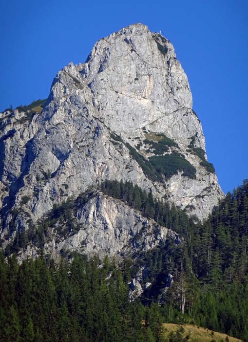 schließlich der Westgrat von Münichtal aus gesehen