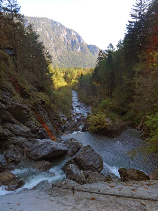 ... wo der Klettersteig beginnt