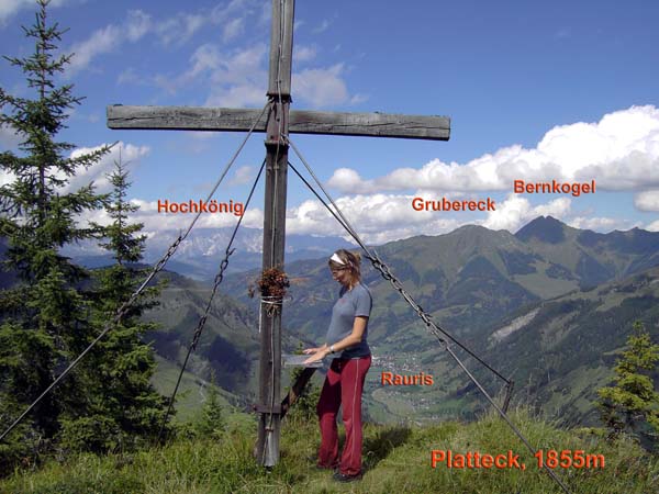 Platteck, Gipfelblick gegen NO