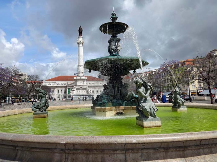 der Rossio - Zentrum der Baixa (Unterstadt) von Lissabon