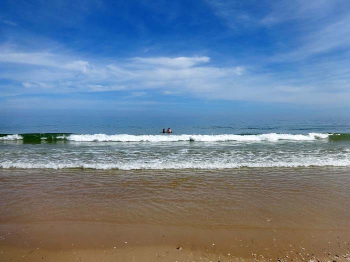 die Praia do Barril auf der Ilha de Tavira