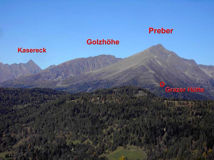 vom Gstoder aus SO wird klar, warum der Preber ein begehrter Schiberg ist