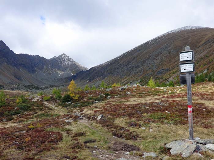 schließlich noch ein Blick in den Preberkessel, links Golzhöhe, in der Mitte Roteck Vorgipfel