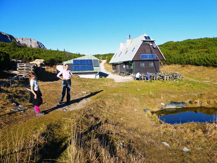 140 Höhenmeter tiefer die Neue Seehütte