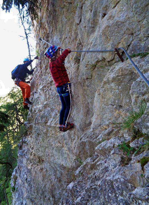 ein kurzer, schmaler Waldsteig leitet weiter zum „Lärchenturm“