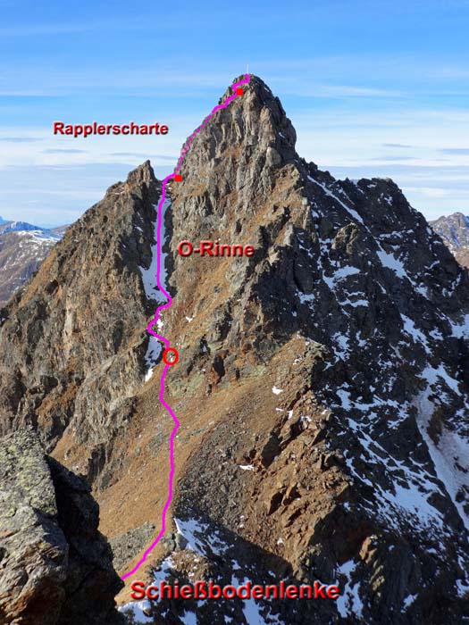 Normalweg von Osten (Nördl. Wetterspitze)