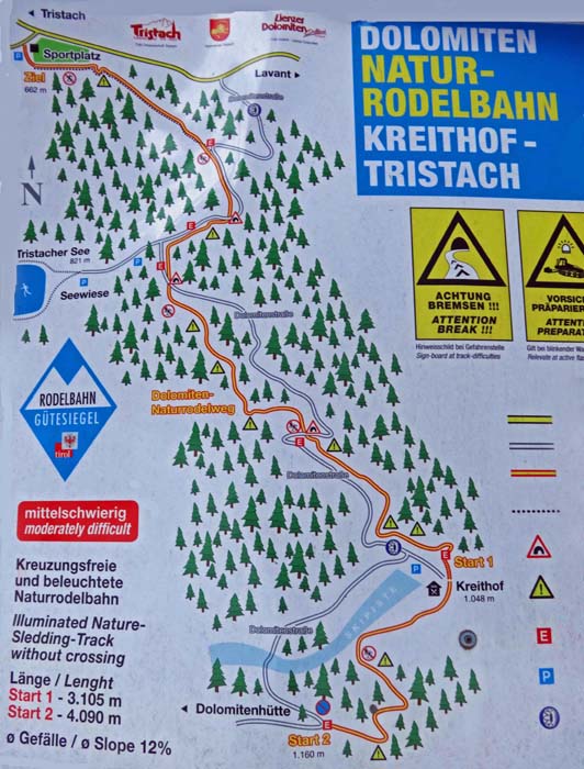 ... an die 10 km lange Abfahrt über 1000 Hm zurück ins Drautal