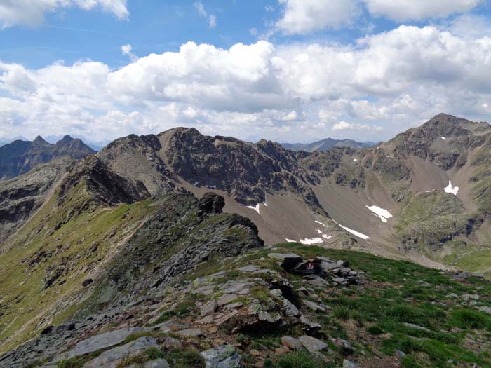 Rückblick auf unseren Grat bis zum Regenstein