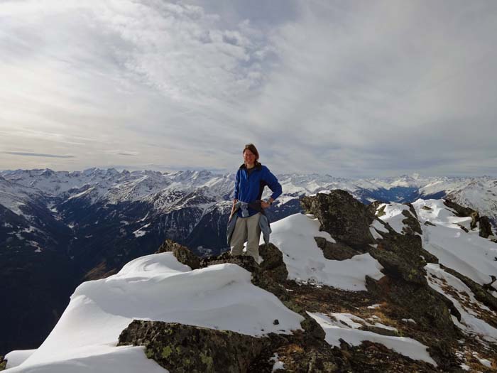 am obersten Westgrat, Blick auf die Villgratner Berge