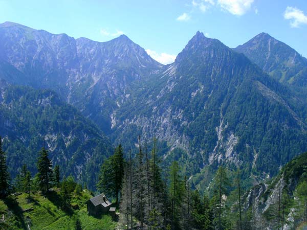 Blick übers Rinnstüberl in die Wilde Kammer