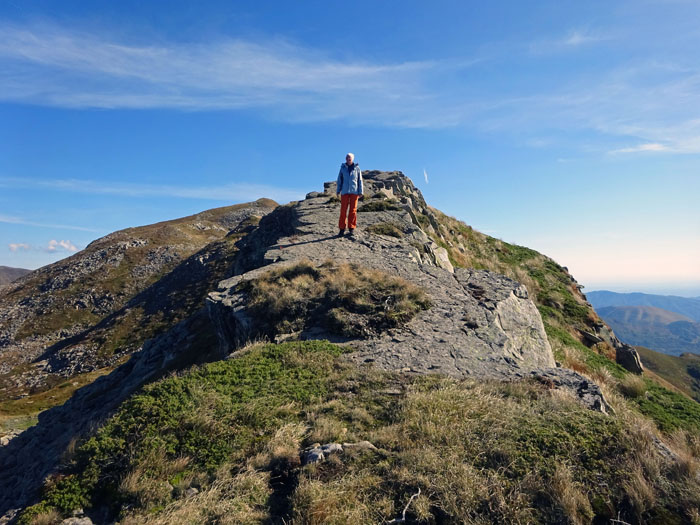 Rückblick zum Rondinaio ganz hinten