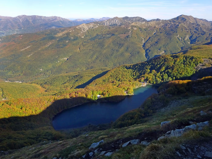 ... zurück zum Lago Santo; im SO die Femmina Morta