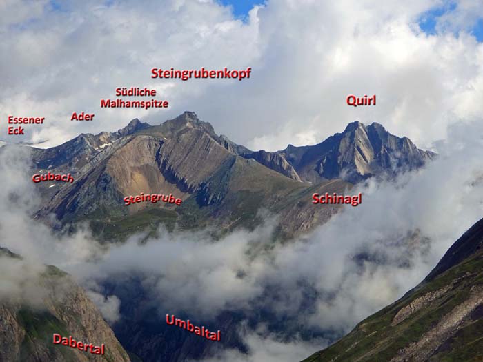 schon von hier gewinnt man interessante Einblicke in verborgene Winkel der Venedigergruppe schon von hier gewinnt man interessante Einblicke in verborgene Winkel der Venedigergruppe