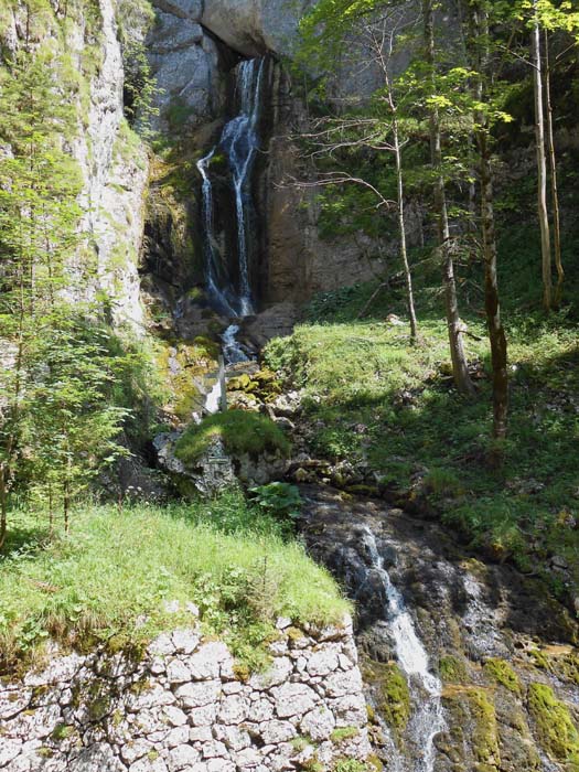 sie führt in wenigen Minuten zum sehenswerten Wasserfall