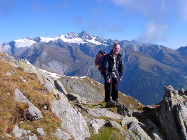 am flachen Kammgipfel des Gorner