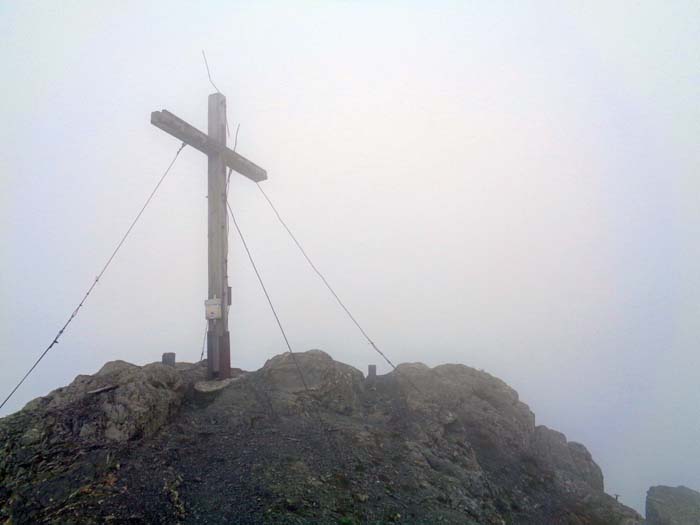 das Gipfelkreuz der Roten Wand