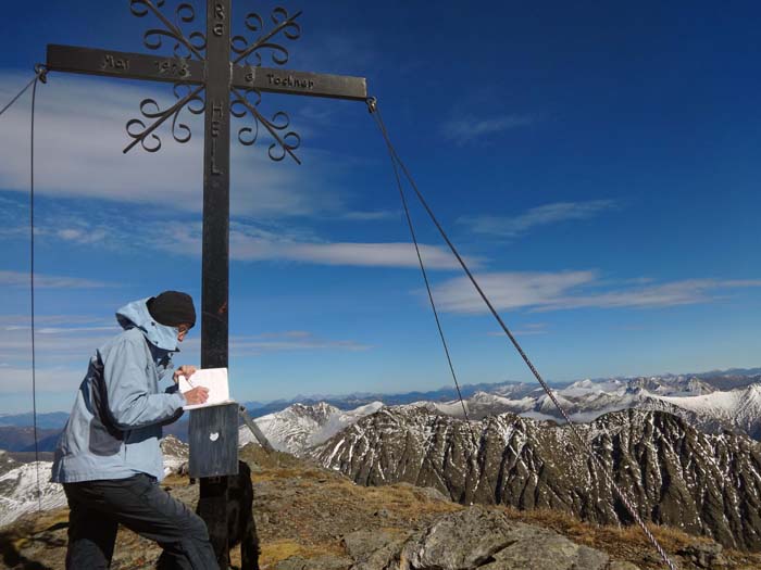 Ulli am Gipfelkreuz des Rupprechtseck