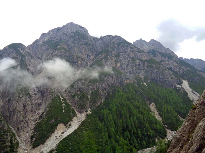 ... mit Blick ins Kühbodental und auf die Gamsalplspitze (s. Archiv)