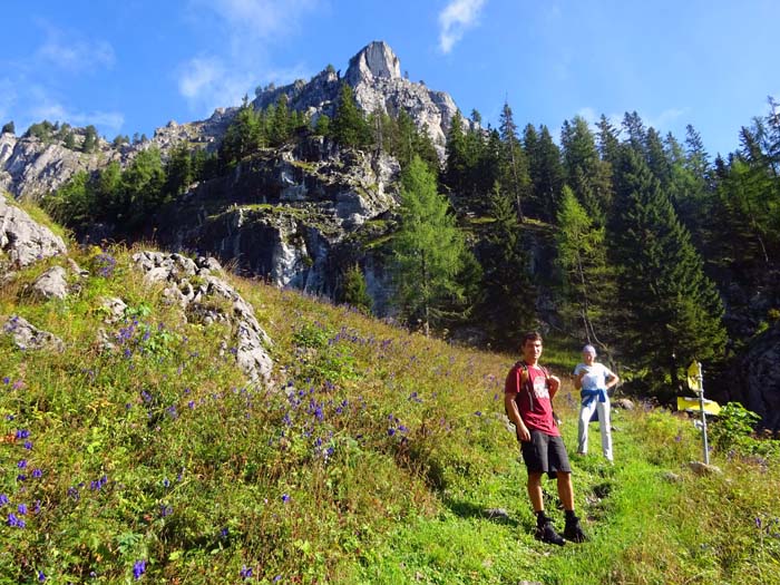 ... und auf die Vorderschlum, darüber die Rotwand