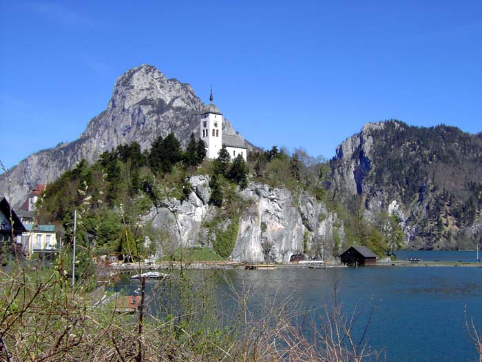 Traunstein und Schönberg von WSW (Traunkirchen)