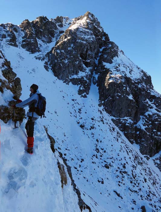 schattseitige Traverse ins Sensentörl