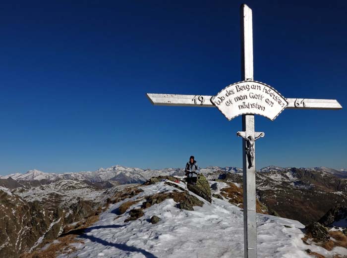 Gipfelkreuz gegen NO