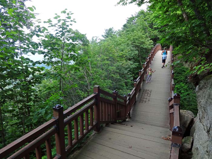 wieder typisch koreanisch - aufwendige Brückenkonstruktionen mitten im Urwald