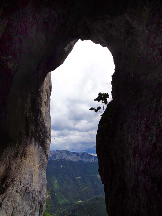 Blick auf die Außenwelt, im Hintergrund der Tonion