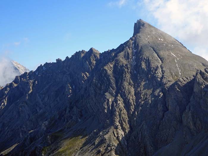 die Weittalspitze weckt Erinnerungen an eine winterliche Klettersteig-Überschreitung (s. Archiv Bergsteigen)