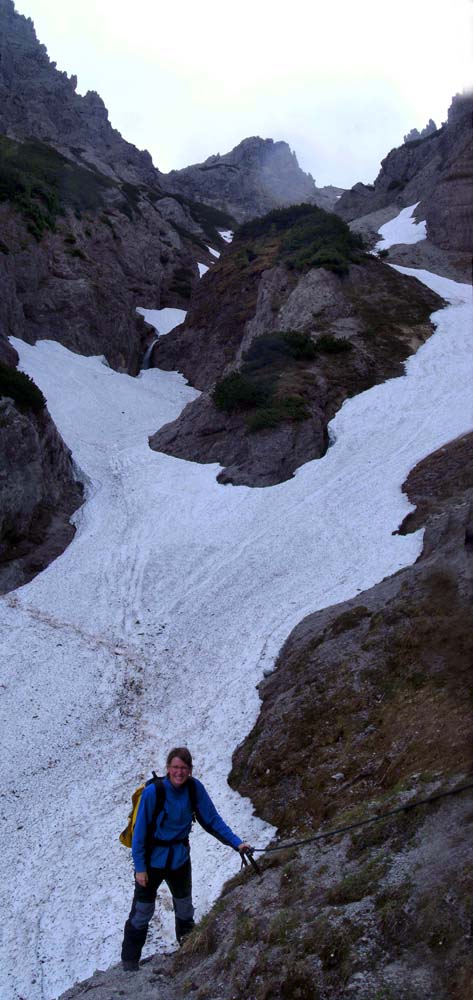 ... der jäh in die Hochsteinscharte empor zieht