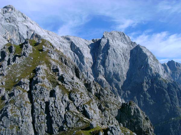 im NO auf Hochkönig, Bratschenkopf und Wetterriffl