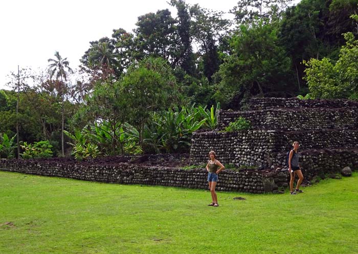 die Anlage wird auch heute noch als Kulisse für traditionelle polynesische Riten verwendet