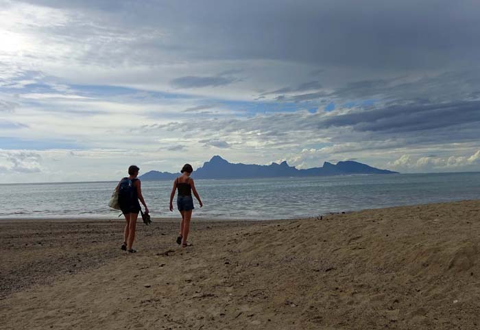 kurz hinter dem Vaiava-Strand ...