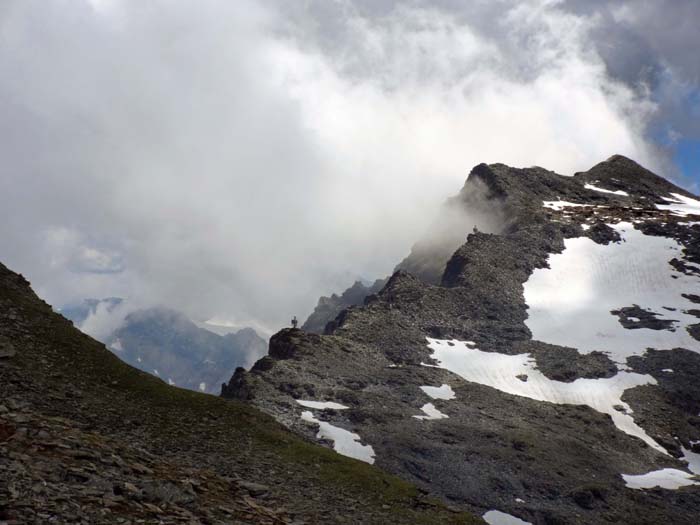 gespenstische Wolken am Verbindungsgrat vom Hochgasser zum Hörndl