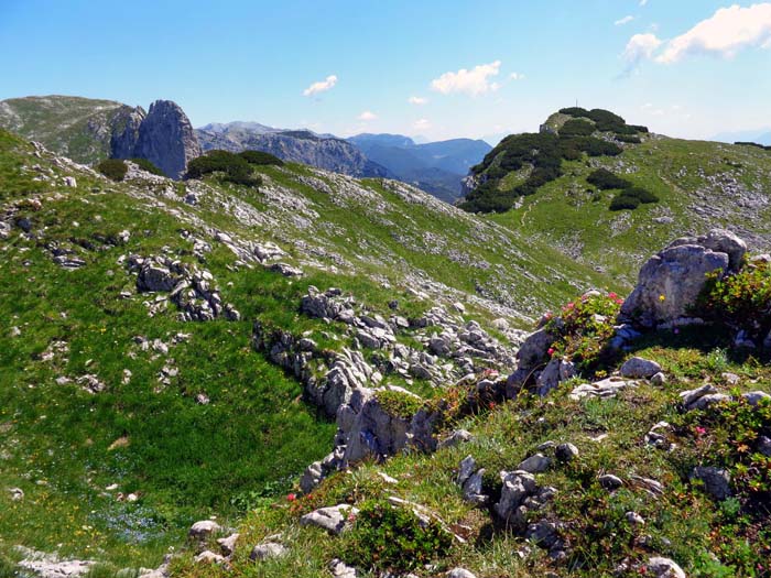 Rückblick von der Kammrunde auf die Traweng