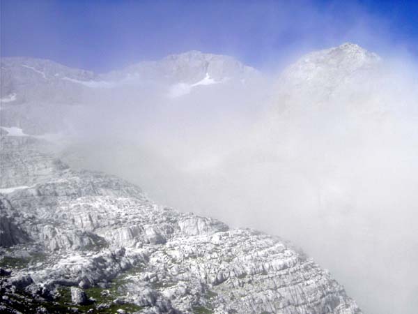 Hochfläche Kotel gegen SSW (Triglav)