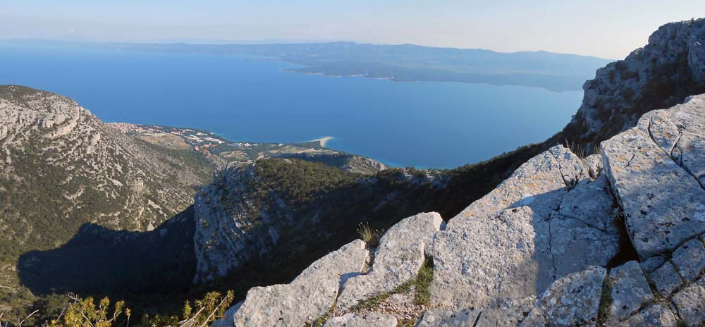 schöner Blick aufs Goldene Horn und die Insel Hvar