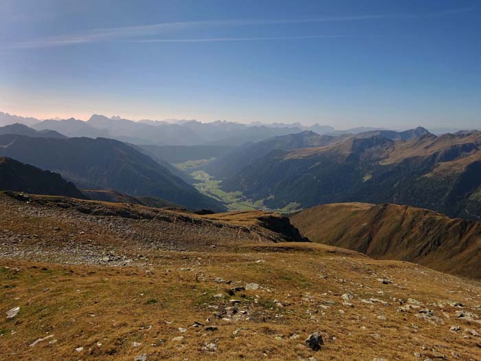 wir aber genießen den Ausblick übers Gsieser Tal ...