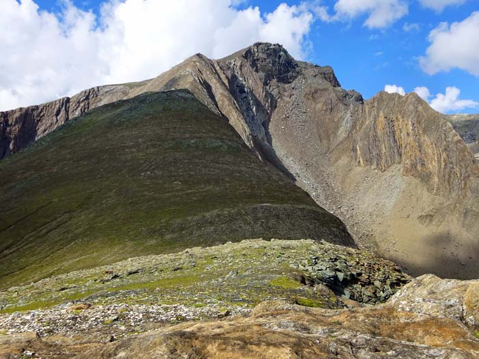 der anfangs breite Südkamm zum Steingrubenkogel der anfangs breite Südkamm zum Steingrubenkogel