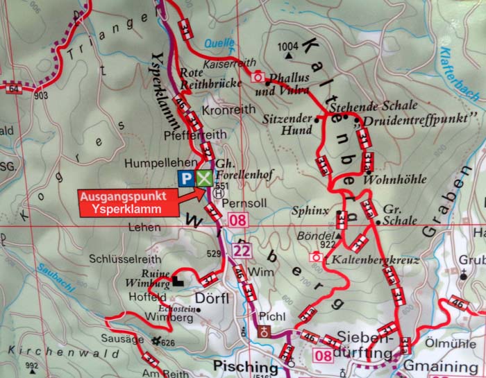 Alternativrouten - über den Kaltenberg der „Druidenweg“ mit seinen mystischen Steinformationen