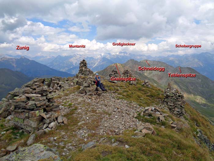 Gipfelblick Bockstein gegen NO