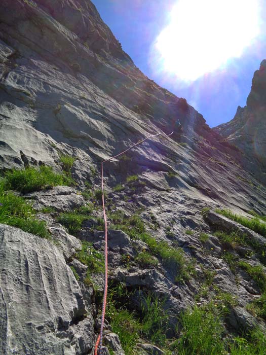 ab der 9. SL wird die Route deutlich steiler