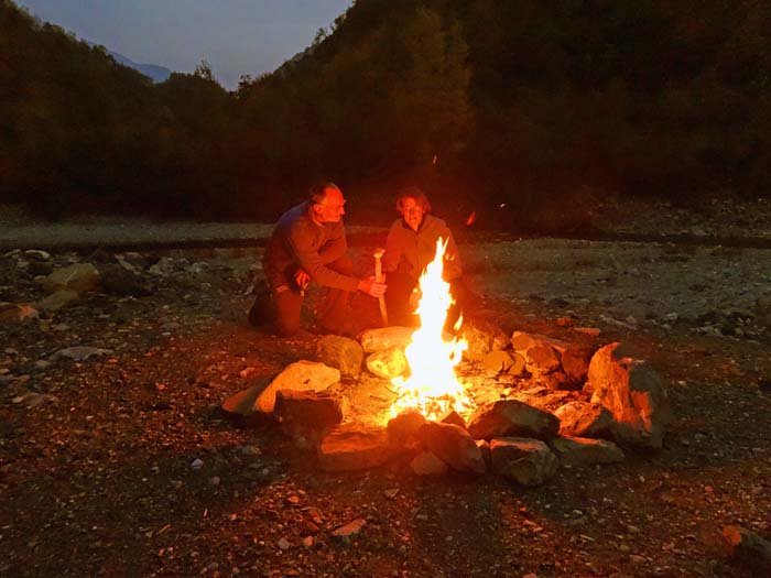 die Nacht verbringen wir in der tief eingeschnittenen Avetoschlucht, diesmal fotografiert Ronja