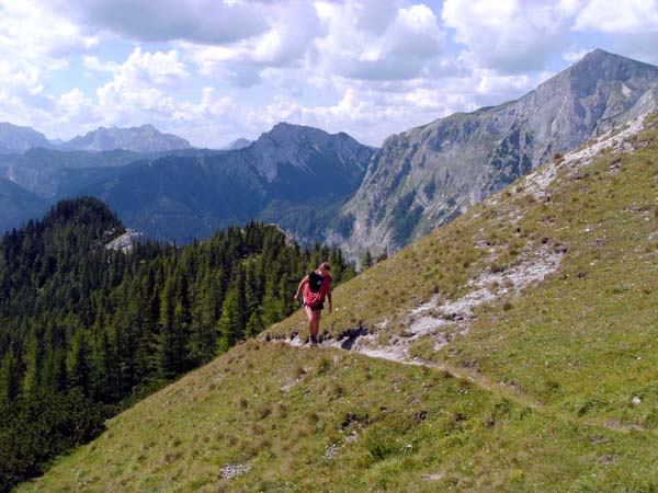 gegen W (Zinken und westlicher Hochschwab) ...