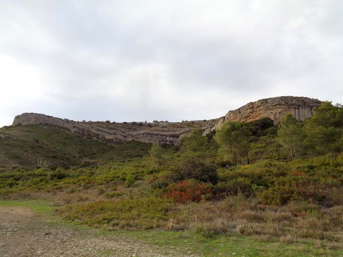 der Puech de Mourgues oberhalb von Saint Bauzille-de-Montmel, 40 km wsw. von Nîmes, bietet weit über 200 südseitige Routen